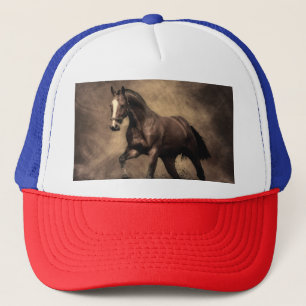 Casquette Beautiful horse throw pillow