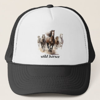Casquette beaux chevaux sauvages