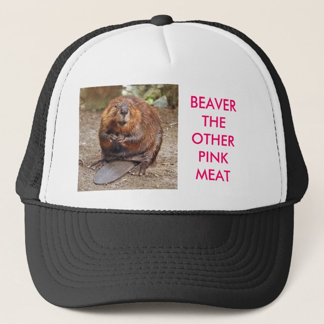CASQUETTE BEAVER L'AUTRE VIANDE ROSE (Devant)