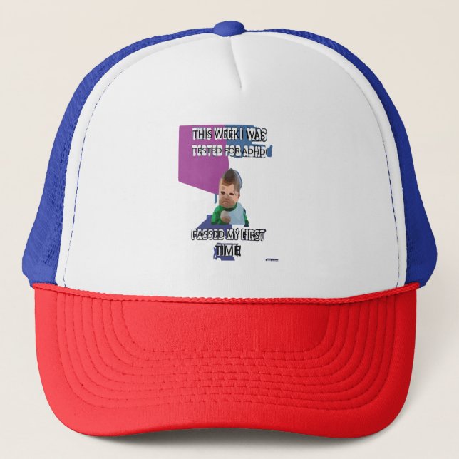 Casquette Bébé amusant ADHD (Devant)