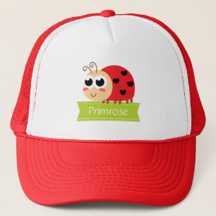 Casquette Bébé coccinelle mignonne avec des taches de cœur