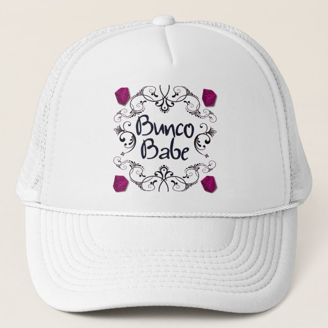 Casquette Bébé de Bunco avec le bouton de remous (Devant)