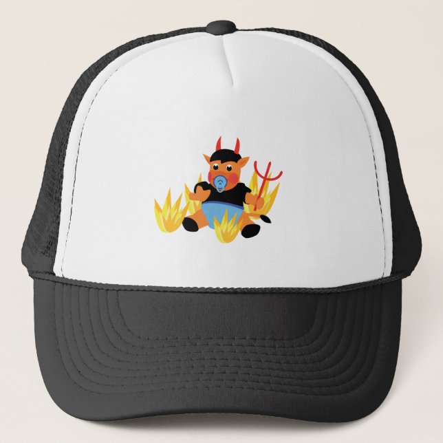 Casquette bébé diable (Devant)