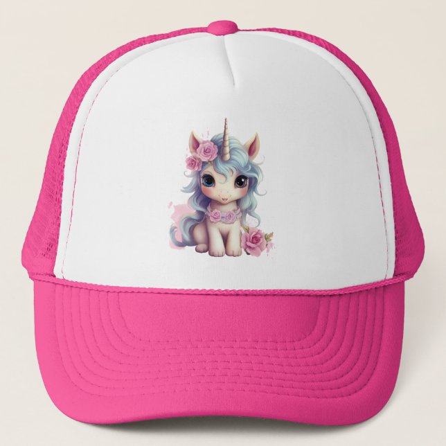 Casquette Bébé fée mignon Unicorn Imaginaire mousseux (Devant)