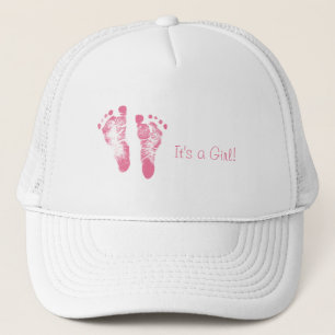 Casquette Bébé mignonne Faire-part de naissance d'empreintes