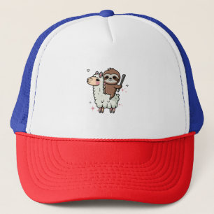 Casquette Bébé paresseux et lama mignons