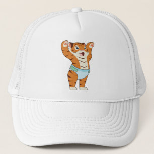 Casquette Bébé tigre avec sous-vêtements