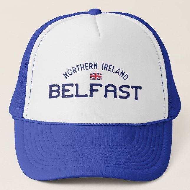 Casquette Belfast en détresse Irlande du Nord Union Jack (Devant)