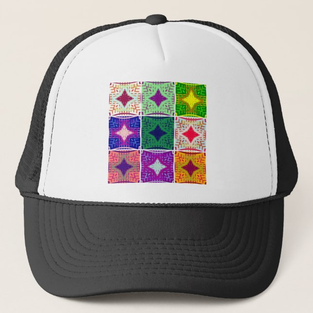 Casquette Belle À damiers africaine (Devant)