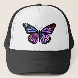 Casquette Belle aquarelle papillon Art violet