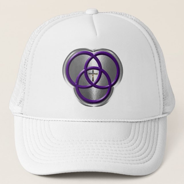 Casquette Belle bague de la Trinité chrétienne avec croix (Devant)