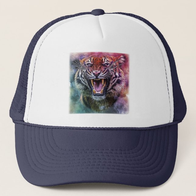 Casquette Belle croissance Tigre Bengale Tigre photo visage (Devant)