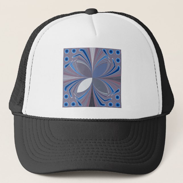 Casquette Belle étonnante Papillon bleu doux couleurs Art (Devant)