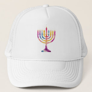 Casquette Belle Hanoukka Vintage Menorah Happy Hanoukka
