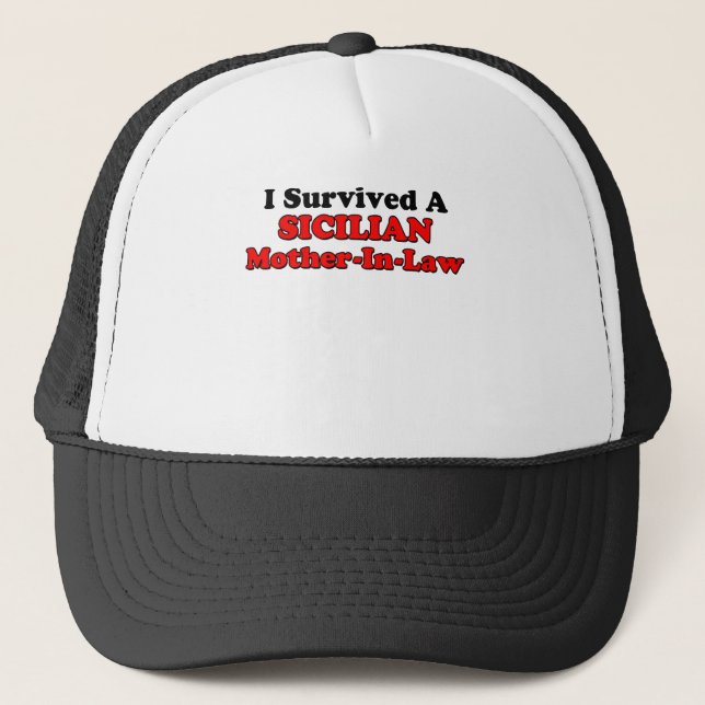 Casquette Belle-mère sicilienne survécue (Devant)