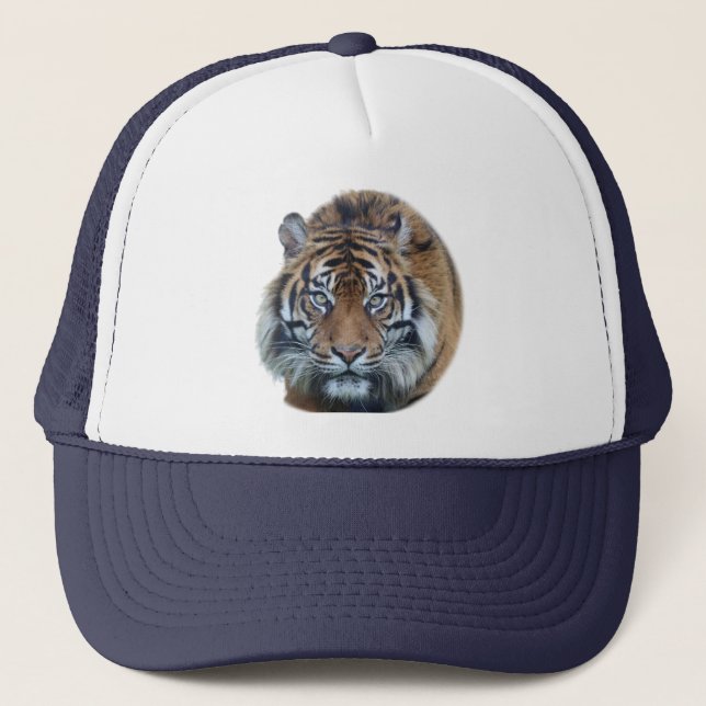 Casquette Belle photo du visage du tigre du Bengale (Devant)