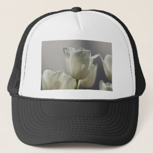 Casquette Belle Tulipe de printemps blanche