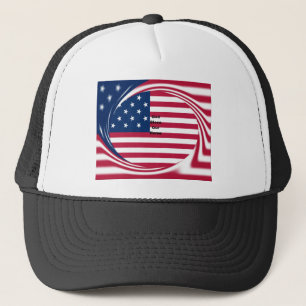 Casquette Belle USA Drapeau Dieu bénisse notre maison