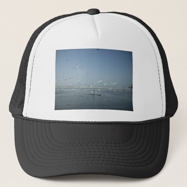 Casquette Belles grues volant au-dessus de l'eau Ballet de l (Devant)