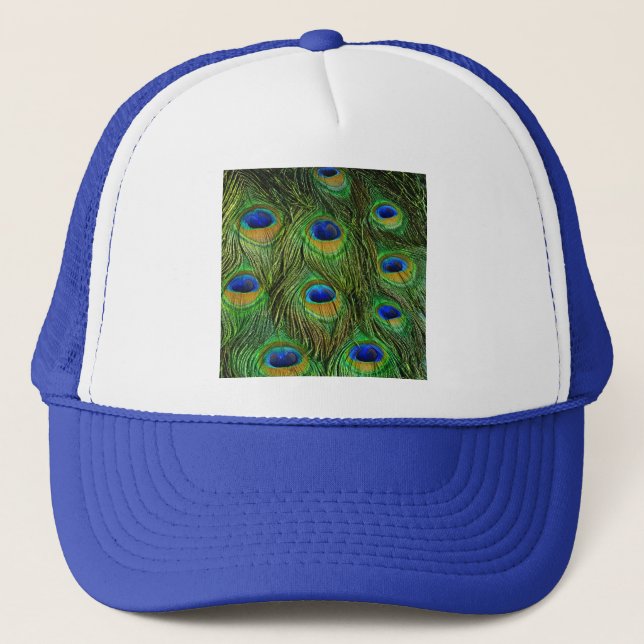 Casquette Belles plumes de paon (Devant)