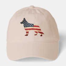 Berger Allemand Drapeau Américain