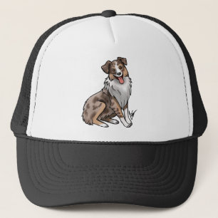 Casquette Berger australien - Merle rouge