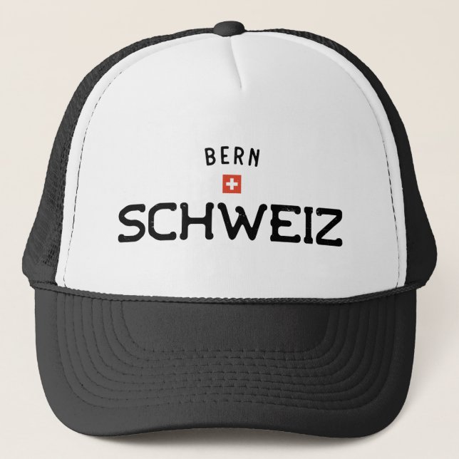Casquette Bern Schweiz (Suisse) en détresse (Devant)