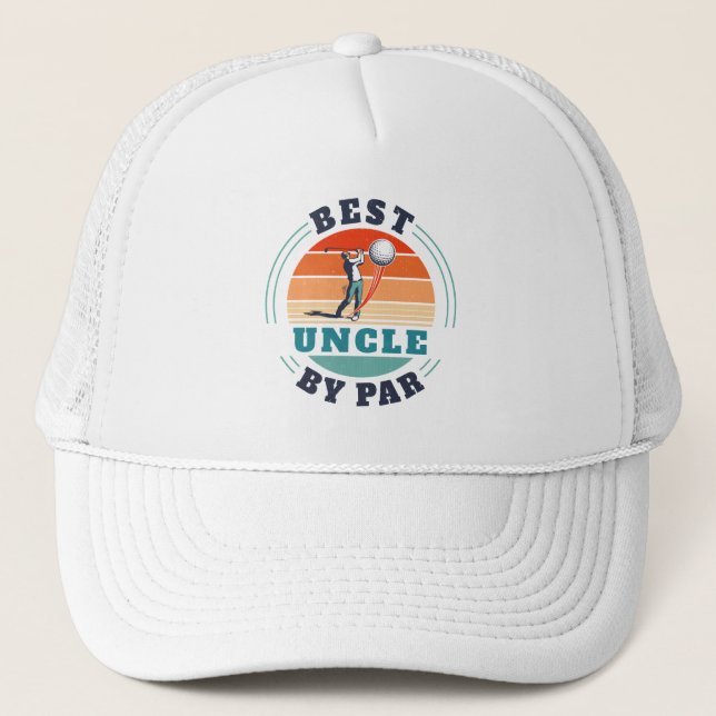 Casquette Best Uncle Custom Fête des pères Golf Retro (Devant)