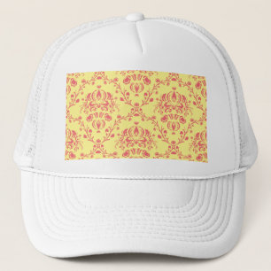 Casquette Beurre et canneberge Damas