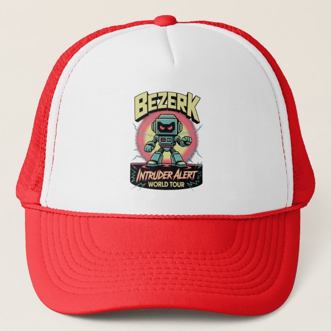 Casquette Bezerk Intruder Alert World Tour Retro Arcade  (Devant)