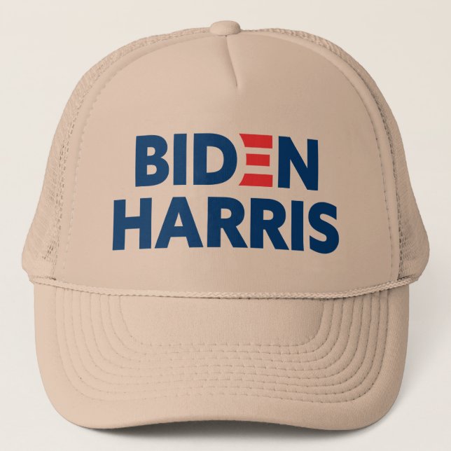 Casquette Biden / Harris Blue Logo Khaki (Devant)