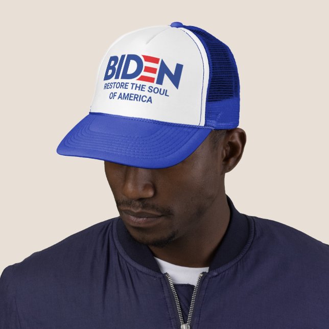 Casquette BIDEN : Rétablir l'âme de l'Amérique (En situation)