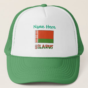 Casquette Biélorussie Drapeau Biélorusse Vert Personnalisé 