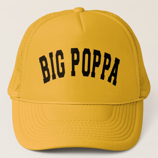Casquette Big Poppa Hip hop Papa Fête des pères (Devant)
