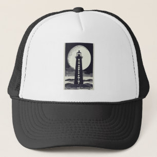 Casquette Big Sable Point Michigan Lighthouse Moon