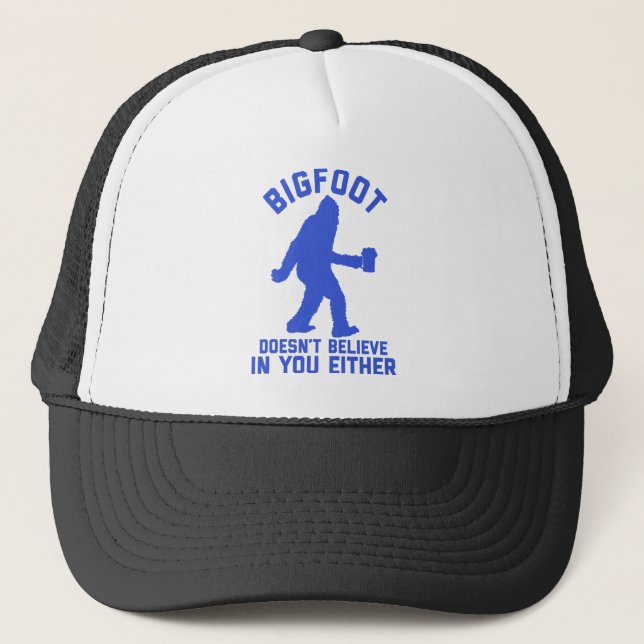 Casquette Bigfoot Drôle Croire (Devant)