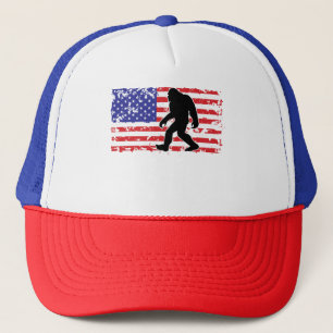 Casquette Bigfoot et le drapeau américain