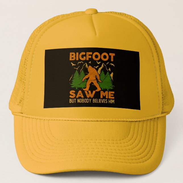 Casquette Bigfoot M'A Vu Sasquatch Yeti (Devant)