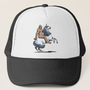 Casquette Bigfoot montant une licorne