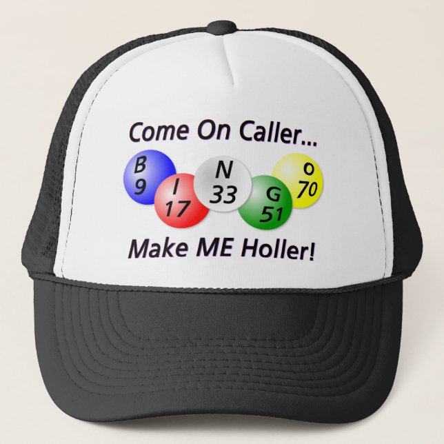 Casquette Bingo-test ! Venez sur le visiteur, incitez-MOI à (Devant)