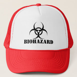 Casquette BIOHAZARD Avertissement Étiquette Halloween Hallow