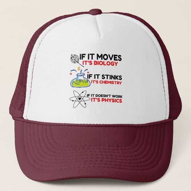 CASQUETTE BIOLOGIE SCIENTIFIQUE CHIMIE PHYSIQUE (Devant)