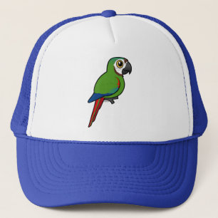 Casquette Birdorable Châtaigne-a affronté l'ara