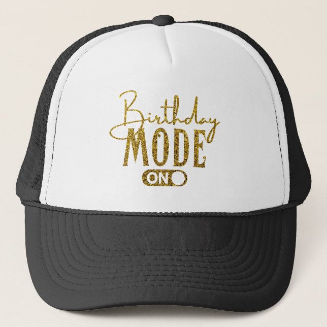 Casquette Birthday Mode On | Birthday Party (Devant)