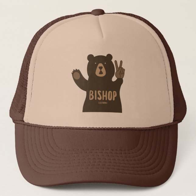 Casquette Bishop California Peace Bear (Devant)