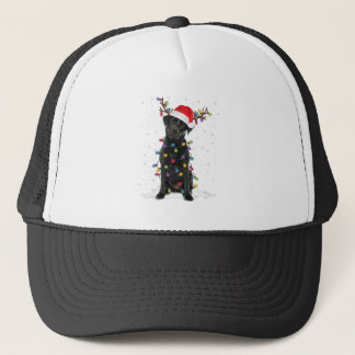 Casquette Black Lab Labrador Christmas Tree Light Pyjama Chi