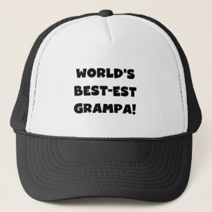 Casquette Black Text Les meilleurs t-shirts Grampa du monde