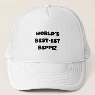Casquette Black Text Meilleurs T-shirts et cadeaux de Beppe