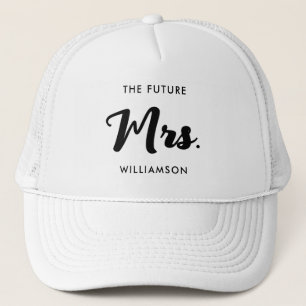 Casquette Black White Future Mrs Last Name Getting Married