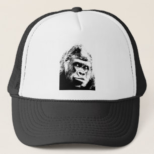 Casquette Black White Pop Art Gorilla